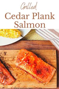 Easy, impressive and full of flavor grilling salmon on a cedar plank is perfect for weeknight dinners and weekend cookouts. Discover the best recipe for Grilled Cedar Plank Salmon. | best grilled salmon recipe | salmon cedar plank recipe | cedar plank salmon bbq | easy salmon recipe |