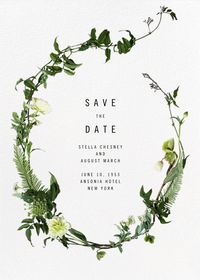 Love is in bloom! Browse greenery and flower-inspired online wedding invitations and save the dates for your big day, at Paperless Post.  Chincoteague by Paperless Post.