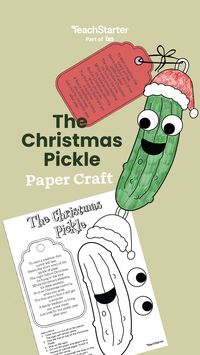 Start a new Christmas tradition with a fun Christmas pickle ornament and poem! Gather around teacher friends! This year, we want to teach you about one of the quirkiest and most delightful holiday traditions: the Christmas Pickle! You might be scratching your head, thinking, “Why on Earth would anyone put a pickle on their Christmas tree?” We will unravel this strange concept for you and give you the lowdown on this dill-ightful Christmas tradition!