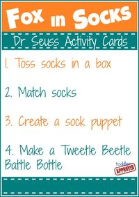 Toddler Approved!: Dr. Seuss Activity Cards & International Book Giving Day Blog Hop