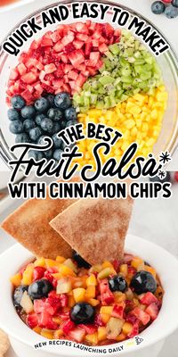 Fruit Salsa with Cinnamon Chips