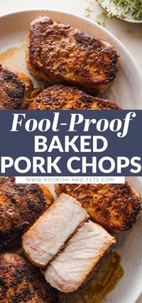 Easy to make and flavorful, with a beautiful golden crust and tender, juicy interior, these Baked Boneless Pork Chops are simply the best oven-baked pork chops you’ll ever have. Best of all, you just need pantry staples and about 5 minutes of prep work!