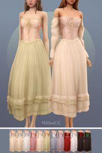 Step into a fairytale with this breathtaking Sims 4 dress CC at number 24 on this Sims 4 CC clothes list! Designed by MiikoCC, this dress features a corset-style bodice and a flowing, layered skirt that’s perfect for medieval, cottagecore, or historical themes. Choose between strapless or off-shoulder styles, available in soft pastels and bold shades to match any story. I pinned this gem to my Sims 4 CC clothes packs board immediately—it's a total showstopper! Plus, the list includes incredible Maxis Match clothing CC for both male and female Sims.