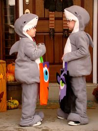 Adorable shark costume for kids!