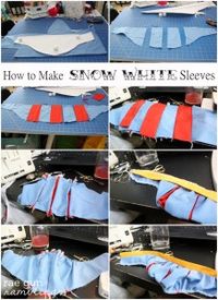 How to make Snow White sleeves tutorial at Rae Gun Ramblings