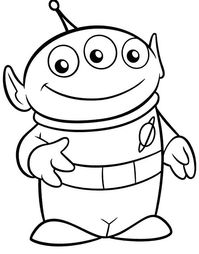 Alien Toy Story Coloring Pages