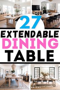 i swear to you, these are the best extendable dining tables i've found! if you have a growing family or group of friends you'll probably need more seating space to host your loved ones (that you don't want to sit at the kiddie table heeheh) so check out these extendable dining table sets and you just might become just as obsessed with them as i am!