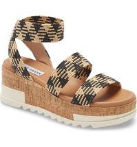 Free shipping and returns on Steve Madden Bandi Platform Wedge Sandal (Women) at Nordstrom.com. Cork texturing and razor lugs add mixed-media appeal to this strappy wedge sandal.