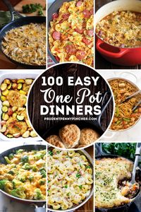 Make a quick meal on a budget with these easy one pan dinners. There are skillet meals, sheet pan dinners, casseroles and many more easy dinner recipes to choose from.