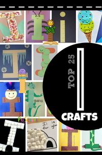 TOP 25 Letter I Crafts - so many super clever and fun to make alphabet crafts for toddler, preschool, prek, kindergarten age kids #alphabet #preschool #lettercrafts