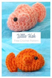 Free crochet pattern to make these cute mini amigurumi fish.