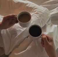 Coffee, bed, morning, love