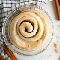 Single Serve Cinnamon Roll  - Cooking With Karli