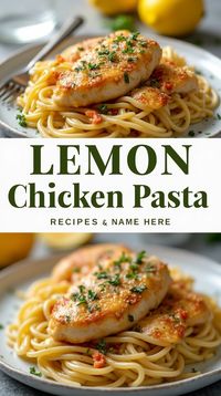 This Creamy Lemon Chicken Pasta is easy to make and has the most flavorful cream sauce with simple herbs and flavor enhancers. Simple add-ons include broccoli, asparagus, or frozen vegetables. Your family will ask for this . #LemonChickenPasta
#CreamyPasta
#EasyDinnerRecipes
#ChickenPasta
#QuickMeals
#FamilyDinnerIdeas