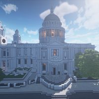 The Saint Paul Cathedral replicated in the London warp on our server. You can download our texture pack from our website. Friendly and active minecraft community. IP: Amberstonedream.com Join us now and free your creativity !! #minecraft #london #realism #cathedral