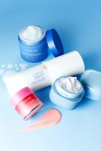 These four products will strenghten your skin and lips' moisture barrier Water Sleeping Mask, Cream Skin Toner & Moisturizer, Water Bank Cream Moisturizer and Lip Sleeping Mask available on us.laneige.com, Sephora, Sephora at Kohls, and Amazon