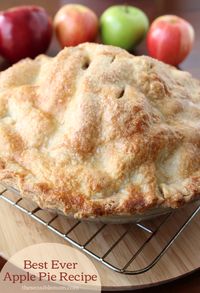 Best Ever Apple Pie Recipe (and recipe for a double pie crust)