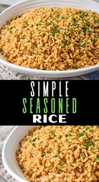 Try our Seasoned Rice recipe. A perfect blend of herbs and spices that will complement any dish. Simple, tasty, and a crowd-pleaser!