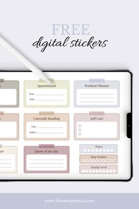 iPad Digital Planner Widgets: Free Stickers and Icons to Download minimalisticplanner #productlaunchplannertemplate