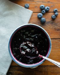 Blueberry Cinnamon Compote - Compotes are a super easy way to dress up a plate of pancakes or a bowl of ice cream, or even a slice of vanilla cheesecake. You can make them on the stovetop by reducing them for 30 minutes or so, or you can make them in your pressure cooker in about 5 minutes.