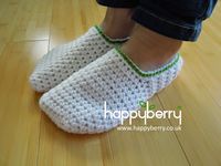 Happy Berry Crochet: How To - Crochet Simple Adult Slippers for Men or Women