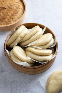 These steamed lotus leaf bao buns are super soft and fluffy and they are easier to make than you might think! They are vegan friendly and can be stuffed with your choice of fillings for a delicious meal.