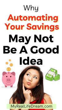 Why automating all of your savings on payday may be hurting you! If you're self employed your paydays may look a little bit different. Here's 3 reasons why I learned saving money automatically may not be a good tip or plan for your personal budget. Find more money saving templates, trackers, and worksheets at MyRealLifeDream.com! | how to save money