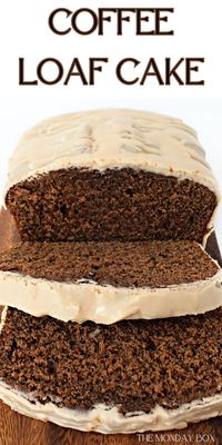 Moist and tender Coffee Loaf Cake is full of rich coffee flavor. Top with creamy coffee icing for an additional layer of coffee perfection.