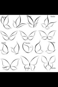 I like the simplicity of these. This is kind of what I'm thinking...more simplistic...just outline...no color or real design. butterflies butterfly tattoo | tattoo ideas | tattoo inspiration