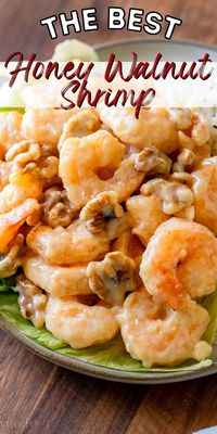 This copycat Honey Walnut Shrimp Recipe is filled with light and crispy shrimp tossed in a sweet and creamy sauce that's studded with walnuts.