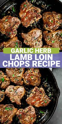 This restaurant-quality pan-seared lamb loin chops with buttery garlic herb sauce are the perfect main course for a special occasion, holiday, or entertainment. Ready in just 25 minutes, they are fast enough to serve on the weeknight, too!