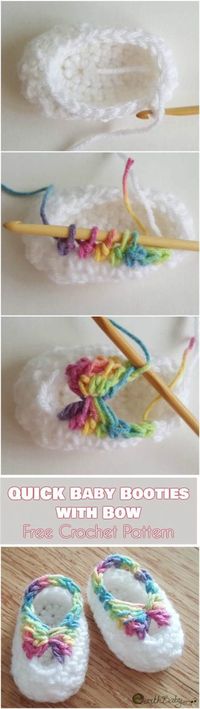 Cute Baby Booties, Free Crochet Patterns