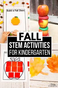 These hands-on and engaging STEM activities for fall will help your students practice problem-solving and critical thinking skills. Use these fall STEM activities for kindergarten for some seasonal fun in your classroom! Click here to take a closer look at these fall STEM challenges for kindergarten.