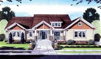 House Plan 50159 - Craftsman Style House Plan with 1986 Sq Ft, 3 Bed, 2 Bath, 3 Car Garage