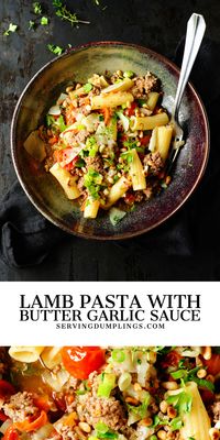 Hearty lamb and vegetable pasta