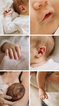 I love focusing on baby details during at home newborn sessions!