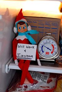 Brrr! #Elf on the shelf