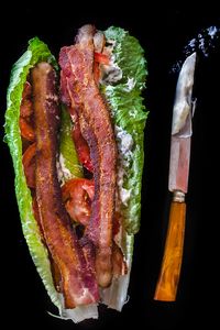 Bacon, Lettuce Tomato Wraps #paleo -- quick, easy, and satisfying. don't miss the bread at all!