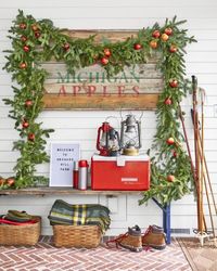 farmhouse christmas decorating ideas apples