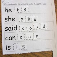 Kindergarten - sight words