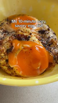 The result of basting an egg in butter is buttery whites, runny yolk, and plenty of brown butter to serve it with.