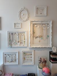 Lovely jewelry display frames created exclusively for Gaslamp Gift Gallery, located in Ormond Beach, FL