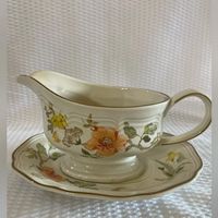 Mikasa | Dining | Mikasa Heritage F205 Olde Tapestry Gravy Boat Set Dish Jar | Poshmark