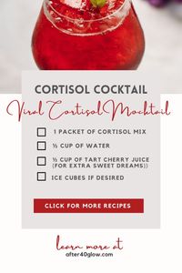 Cortisol mocktail recipes or how to lower cortisol levels with a pleasure)) – After 40 Glow