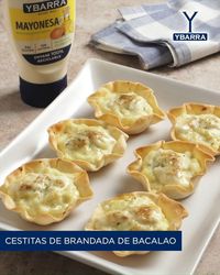 Una receta perfecta para compartir esta #SemanaSanta. Una forma muy original de preparar uno de los platos más tradicionales en esta época del año, la brandada de bacalao. ¿Quién se anima a prepararlas? #YbarraentuCocina #recetasYbarra #Obleas #bacalao #brandadadebacalao #recetasconbacalao #MayonesaYbarra