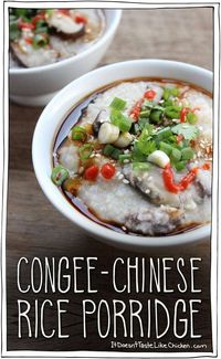 Congee (Chinese Rice Porridge) - Vegan Recipe