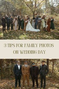 Family Photos on Wedding Day | Family Photos | Wedding Tips | Wedding Photographer | Not sure how to make family photos go smoothly on wedding day? Here's my top 3 tips on how to make sure family photos go smoothly and quickly on wedding day! Check out my blog https://emilymorganphotos.com/blog/ for more Wedding Day Tips!