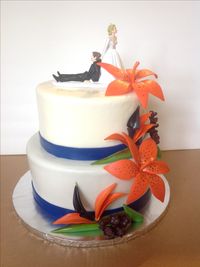 Bird of paradise Wedding cake