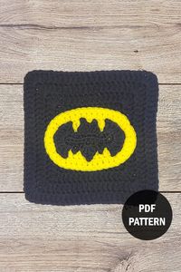 🦇 Create Your Own Batman Granny Square! 🦇

This is an instant download digital for a crochet pattern. Use this pattern to create your own Batman inspired Granny Square!