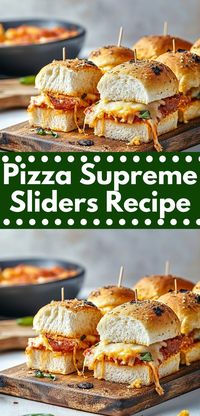 These Pizza Supreme Sliders are a quick and delicious way to enjoy pizza flavors. Perfect for parties or a cozy night in, they’re sure to please both kids and adults alike.